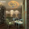 WOXIU-Luz LED de pared de 3W, luces de techo de aluminio, lámpara de baño, efecto stahler moderno, luz de pared para sala de estar y baño