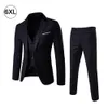 Um Botão Terno Homens Slim Fit Conjunto de Casamento Groomsmen Vestuário Irmãos Estudantes universitários Bonitos pequenos ternos de banquete