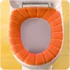 Offre spéciale confortable velours corail salle de bain siège de toilette couverture lavable Closestool Standard citrouille motif doux coussin