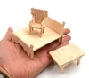 خشبي دمية منزل دمية 3d لغز اثاث النطاق بانوراما مصغرة نماذج diy الملحقات 34 جهاز كمبيوتر شخصى / 1 مجموعة