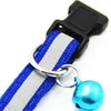 Verstelbare reflecterende hond halsbanden met klokken Pet Puppy Cat Night Safety Light Reflecting Collar Cute Pet Necklace