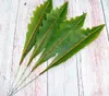 인공 식물 큰 인공 가짜 가짜 몬스터 야자 나무 잎 녹색 플라스틱 잎 결혼식 DIY 테이블 장식