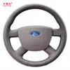 Yuji-Hong Custodia Cover per volante auto in pelle artificiale per Ford Focus 4-Spoke Cover sterzo auto-styling