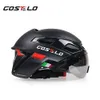 2018 Costelo Cycling Light Helm MTB Road Bike Helm Fietshelm Speed ​​Airo Rs Ciclismo Goggles Veilige Mannen Dames 230G C18110801