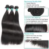 Bundles de cabelo humano brasileiro em linha reta 1 peça pêlos tecer pacotes 10-28inch cor natural Remy