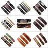 Läderarmband Weave Braid Multilayer Wrap Armband Armband Bangle Cuff For Women Men Fashion Jewelry