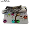 Mousepad do animal da coruja engraçada de Maiyaca decore sua mesa em casa e mesa de escritório Gming tapete do mouse pad (22x18x0.2cm)