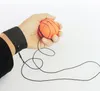 Throwing Bouncy Rubber Balls Kids Funny Elastic Reaction Training Wrist Band Ball For Outdoor Games Toy Novelty 25xq UU