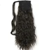 Piękno Ludzkie Kręcone Włosy Ponytail African American Krótkie Afro Kinky Kręcone Wrap Human Włosy Sznurek Puff Puft Tail Extensions 140g