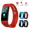 Y5 Smart Armband Armband Fitness Tracker Farbdisplay Herzfrequenz Schlaf Schrittzähler Sport Waterproof Activity Tracker für iPhone Samsung