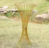 Dekoracja wazon wazon metalowe wazon kwiatowy kolumny przejściowe filar stolik do małżeństwa cytowany dekoracja ślubna