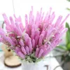 Fiore di lavanda artificiale Vendita calda Viola 51 cm Vivid Bouquet di fiori di lavanda artificiale romantico Decorazioni per la casa di nozze