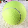 24cm Pet Chew oyuncak için büyük tenis topu büyük şişme tenis top imzası mega jumbo evcil hayvan oyuncak topu malzemeleri açık kriket c4305791907