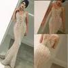 2018 Yousef Aljasmi Evening Dresses Sleeveless Jewel Neck Sweep Train Illusion Luxury Prom Dress Evening Party Plus Size Formal Gowns