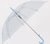 حار بيع شفاف واضح evc مظلة مقبض طويل مظلة المطر الشمس نرى خلال ملون مظلة المعطف الزفاف صور