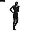 Ennovo kvinnor zentai bodysuit lycra nylon spandex kostym ögon öppna unitard jumpsuits leotard för kvinnor cosplay halloween party202w