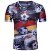 Modieuze Trend Luxe Veelzijdig Vrije tijd Heren T-shirts 3D Bedrukte T-shirts Tees Korte mouw Heren Duitsland WK Plus Size M-2XL