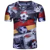 Modny Trend Luksusowy Wszechstronny Rozrywka Męskie Koszulki 3D Drukowane T-shirty Koszulki Z Krótkim Rękawem Mężczyźni Niemcy Mistrzostwa Świata Plus Rozmiar M-2XL