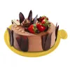 100pcs Set Round Mousse Cake Boards Gold Paper Cupcake Dessert Displays Tray Wedding Birthday Cake Pastry Decorative Tools Kit357e