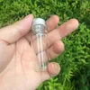 22 * 60 * 14mm 14ml Glasflaskor med metalllock Tomma Små Wishing Bottle Glass Jars 100PCSlot