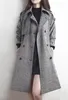 Femmes Automne Long Trench-Coat Femme Veste Coupe-Vent