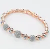 17 Colors Elegant shape women crystal bracelet plating spherical pendant bracelets for girl nice gift multi style wholesale free ship