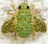 Hurtownie Crystal Rhinestone Cicada Pin Broszka Moda Broszki Biżuteria Prezent C875