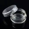 40pcs/lot 2g Empty Bottles Cosmetic Containers Jar Pot Box Small Plastic Jars With Lids Sample Mini Cream Cosmetic Packaging