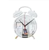Despertador Decorações Sala de Living Decorações Quarto Adesivos de Parede DIY Bell Personalizado Home Arte 3d Espelho Relógio De Parede Relógio Silenciado 60101