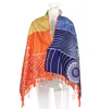 Rainbow Beach Handdoek 100% Katoen Hoge Kwaliteit Tapestry Yoga Mat Kleurrijke Patroon Groothandel 75 * 150 cm