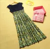 Lady Floral Vestidos Verão Flor Print Bohemia Estilo Mulheres Vestido Longo Sleaveless Colete Maxi Dress Girl