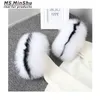 Ms.minshu 14cmレアルフォックスの毛皮カフ100％天然キツネの毛皮の袖のための女性コート暖かいスリーブジャケットフォックスの毛皮の襟カフ