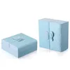 Roze wit blauw pu lederen sieraden organizer houder container kist opbergdoos vrouwen ringen oorbellen sieraden make-up zaak