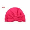 6 unids 1 lote apto para 7m18m Bebé recién nacido Sombrero suave Bowknot Color Color Baby Girls Caps Algodón Beanie Sombrero Infantil Costo de fábrica al por mayor