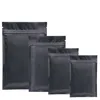 Mylar preto ensaca saco com zíper de folha de alumínio para armazenamento de alimentos de longo prazo e proteção de colecionáveis em dois lados coloridos