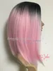 Parrucche all'ingrosso Ombre colore rosa nuova parrucca cosplay parrucca corta diritta capelli in fibra sexy parrucche sintetiche resistenti al calore per donne nere