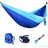 Portátil Nylon única pessoa Hammock 220 * 90 centímetros Parachute Parachute Tecido Hammock para o curso Caminhadas Mochila Camping Hammock