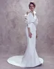 Ashi Studio Plus Size Mermaid Wedding Dresses High Neck Vestido De Novia Fashion Bridal Wedding Dress With Long Sleeves