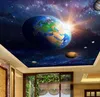 papel de parede индивидуальные фото обои 3D стерео космическая планета потолок papel de parede 3d обои для стен 3 d