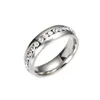 Persönlichkeit Mode Einreihige Diamant Ring Edelstahl Diamant Ring Schmuck Großhandel (Kostenloser Versand)