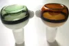 Kolorowe szklane miski do bongsów z 14mm 18mm męski wspólny szklany adapter akcesoria do palenia do szklanych rur wodnych