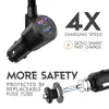Quick Charge 3.0 Car Bluetooth FM Transmitter 2.4A Dual USB Port Wireless Car Kit Adapter