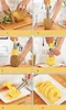 Éplucheur d'ananas Outils de fruits Créatif en acier inoxydable Fruit Ananas Corer Trancheuses d'ananas Outils de cuisine Éplucheur d'ananas Parer Knife