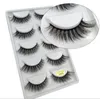 5 Pairs 3D Mink Hair lash Natural soft Cross False Eyelashes Long Messy Makeup Fake Eye Lashes Extension Make Up Beauty Tools