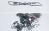 INFOF Whole 500pcs lot Fishing Swivels Snap Barrel Swivel With safty Snap bass Fishing Tackle carp fishing equipment265D