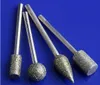 20PCS 6mm Schaft Carborundum Diamant Schleifen Köpfe Dreh Werkzeuge Grate Punkte Schleif Spitze Elektrische Grinder Fräsen