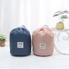 Waterproof Bucket Shape Storage Bags Polyster Travel Makeup Cosmetic Bag Wash Organizer Drawstring Bag