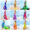 Mulheres Sexy Swimwear Bikini Cover Ups Moda Wraps Sunbathing Xale Beachwear Vestidos de Verão Sunscreen Impressão Poncho Sarong Cachecóis B3948