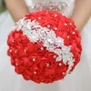 Anpassad brud Diy Korean smycken Brosch Rhinestone Wedding Bride Bridesmaid Holding Flower Bouquet4790461