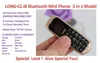 Mini Longcz J8 Magic Voice Cell Phones BT Dialer cellule téléphonique FM Radio Small Bluetooth 30 Écouteur Long Sequy Mobile Pho2513471